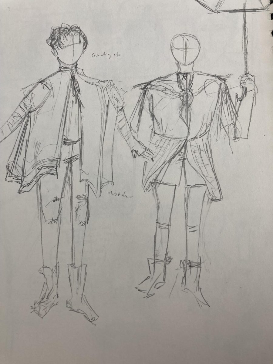 Rain Fashion Sketches